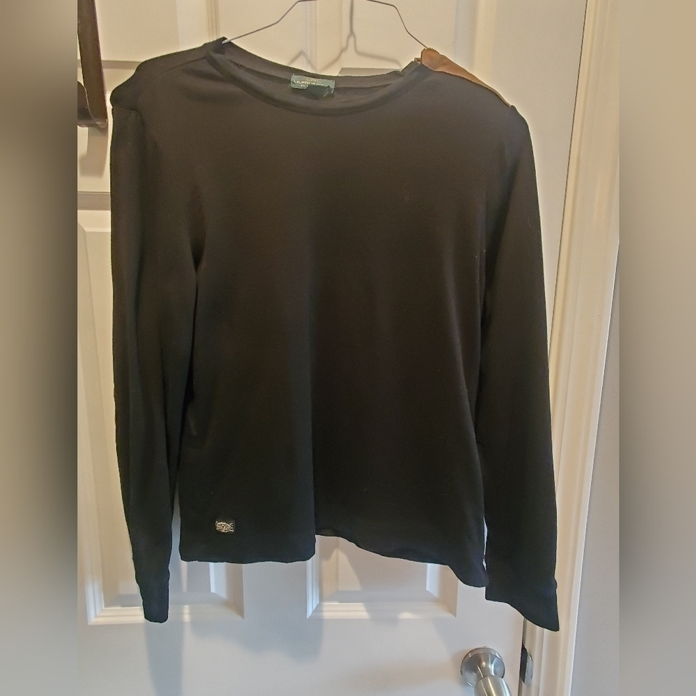 Ralph lauren. Lauren Jean Co  Sz xl. Lightweight long sleeve top. Patchwork.